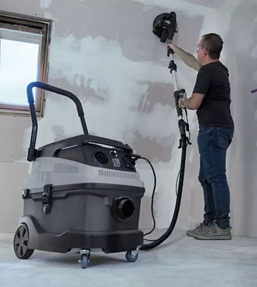 Industrial HEPA vacuum system specifically engineered for high-dust polishing and sanding applications