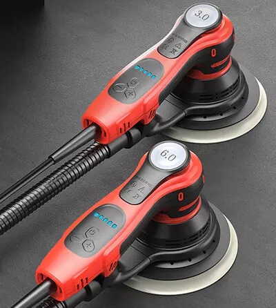 SHINE TECH industrial sander series: belt, orbital, and detail models for metal, wood, and composite preparation