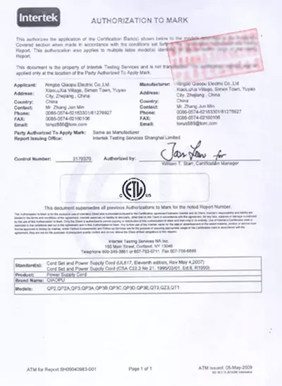 ETL Safety Certification by Intertek: verifying compliance with North American electrical safety standards